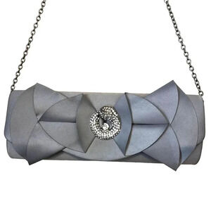 VTG Y2K Lulu Townsend Silver Gray Formal Purse Crossbody bag Special Occasion